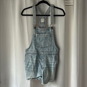 Aerie Light Blue Denim Overalls
